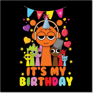 Sprunki Birthday it's My Birthday Sprunki Party Bday Theme Posters and Art